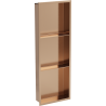 Mexen X-Wall-R Nischenregal mit Flansch und Regal 90 x 30 cm, gebürstetes Kupfer - 19C0903010S