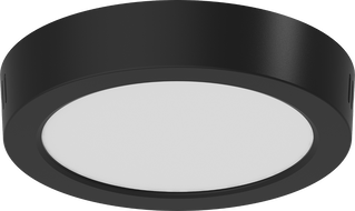 Mexen LDSR LED-Deckenleuchte Aufputz fi 17 cm, 12W, Neutral - 4000K, 960 lm, schwarz - L212-017-1240-70