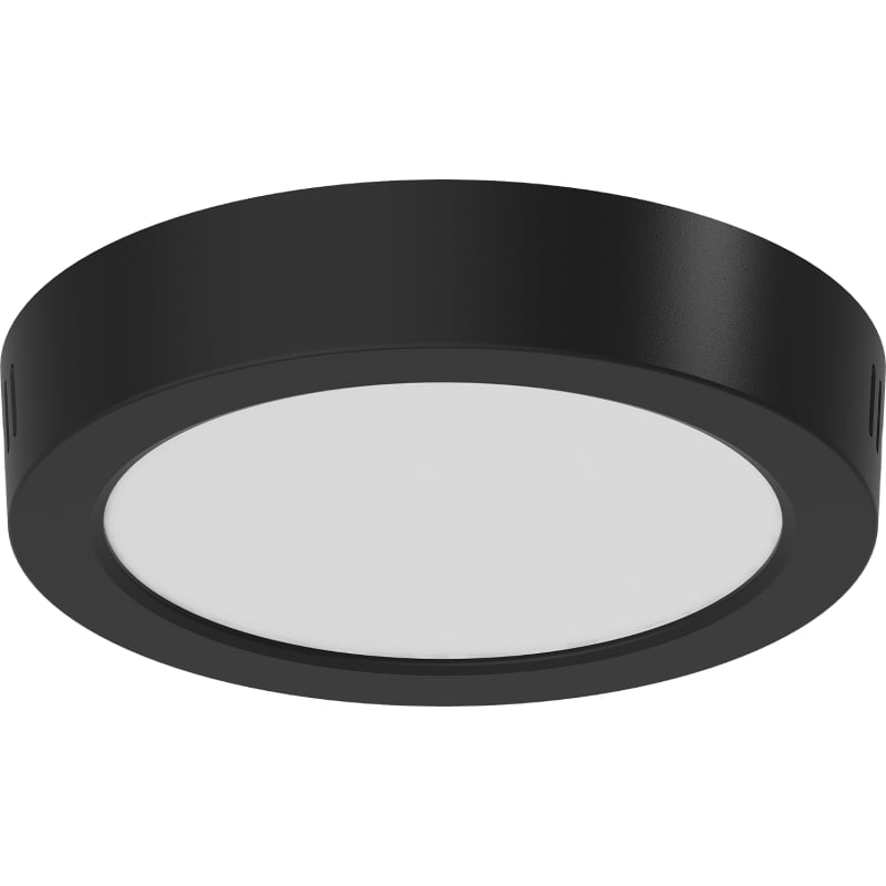 Mexen LDSR LED-Deckenleuchte Oberflächenmontage Ø 17 cm, 12W, Kalt - 6500K, 960 lm, schwarz - L212-017-1265-70