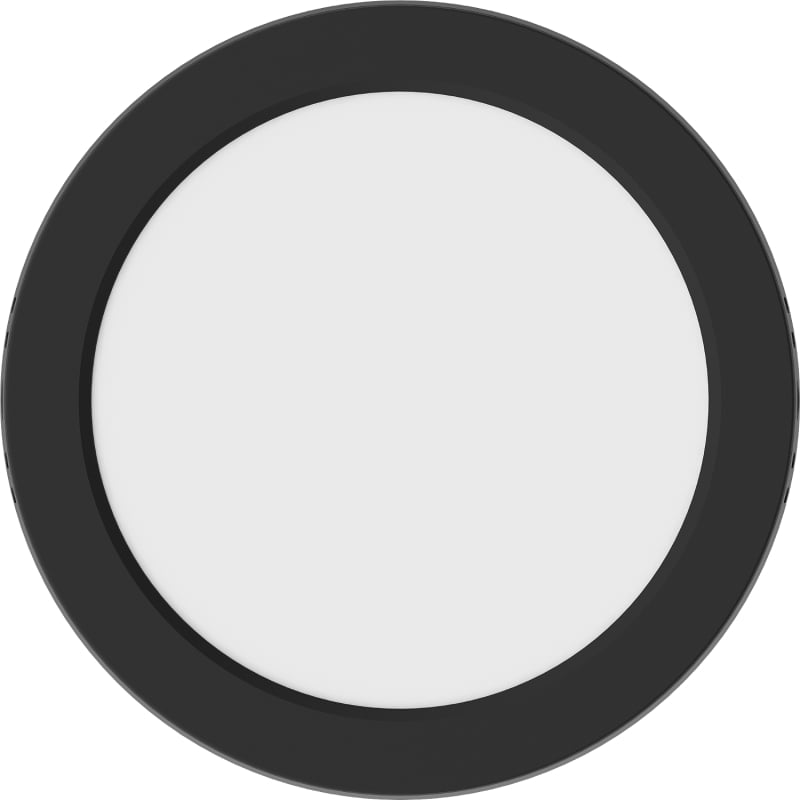 Mexen LDSR LED-Deckenleuchte Oberflächenmontage Ø 17 cm, 12W, Kalt - 6500K, 960 lm, schwarz - L212-017-1265-70