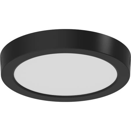 Mexen LDSR LED-Deckenleuchte zur Oberflächenmontage, Ø 22 cm, 18W, Kalt - 6500K, 1440 lm, schwarz - L212-022-1865-70