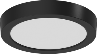 Mexen LDSR LED-Deckenleuchte zur Oberflächenmontage, Ø 22 cm, 18W, Kalt - 6500K, 1440 lm, schwarz - L212-022-1865-70