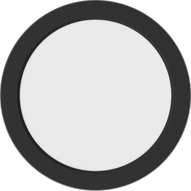 Mexen LDSR LED-Deckenleuchte zur Oberflächenmontage, Ø 22 cm, 18W, Kalt - 6500K, 1440 lm, schwarz - L212-022-1865-70