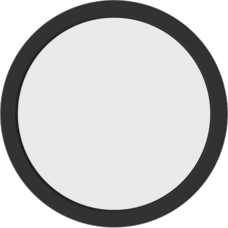 Mexen LDSR LED-Deckenleuchte Aufputz Ø 30 cm, 24W, Kalt - 6500K, 1920 lm, schwarz - L212-030-2465-70