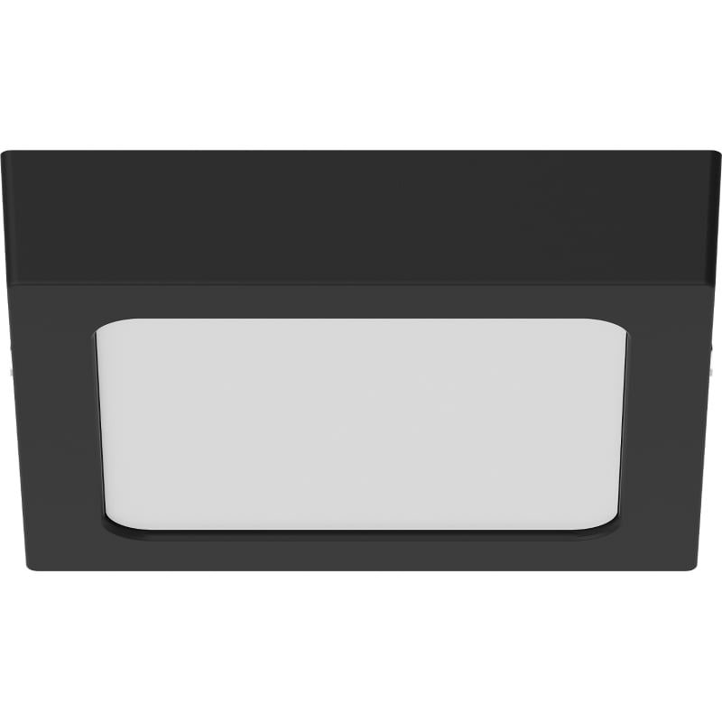 Mexen LDSS LED Deckenleuchte Aufputz 17 x 17 cm, 12W, Kalt - 6500K, 960 lm, schwarz - L213-017-1265-70