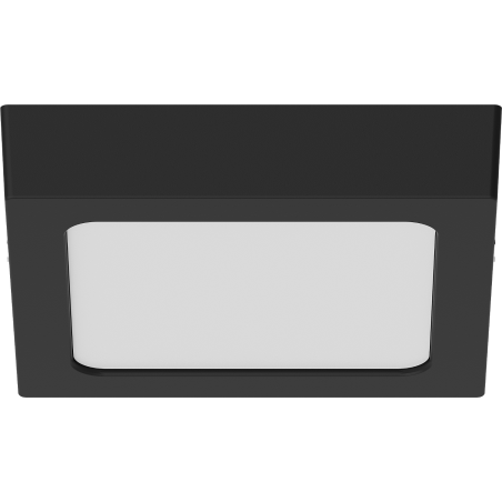 Mexen LDSS LED Deckenleuchte Aufputz 17 x 17 cm, 12W, Kalt - 6500K, 960 lm, schwarz - L213-017-1265-70