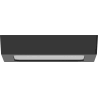 Mexen LDSS LED Deckenleuchte Aufputz 17 x 17 cm, 12W, Kalt - 6500K, 960 lm, schwarz - L213-017-1265-70