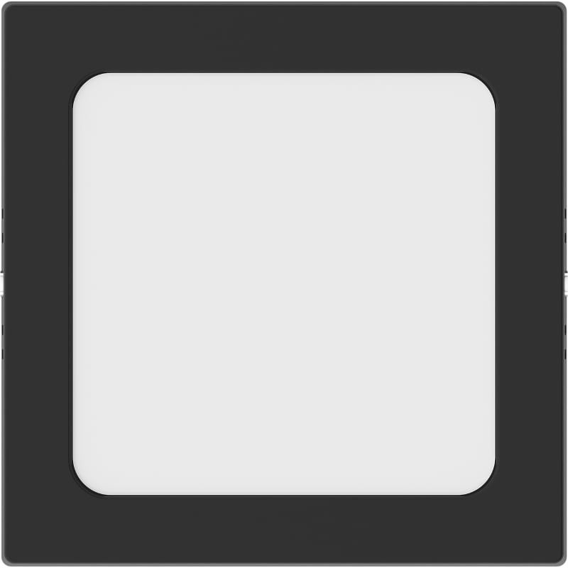 Mexen LDSS LED Deckenleuchte Aufputz 17 x 17 cm, 12W, Kalt - 6500K, 960 lm, schwarz - L213-017-1265-70