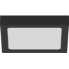Mexen LDSS LED-Deckenleuchte, Aufputzmontage, 22 x 22 cm, 18W, Neutral - 4000K, 1440 lm, schwarz - L213-022-1840-70