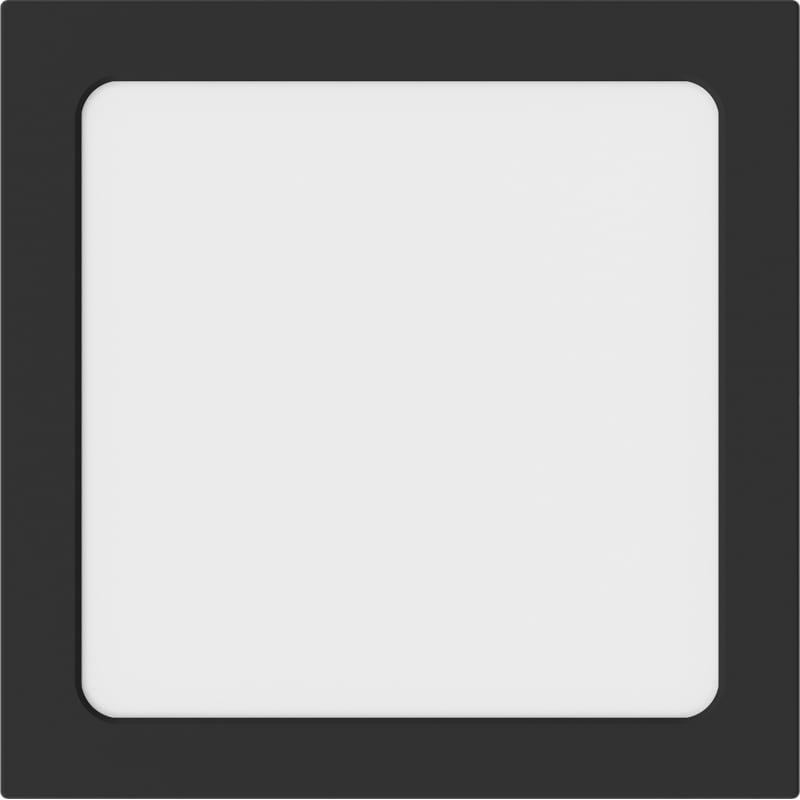 Mexen LDSS LED-Deckenleuchte, Aufputzmontage, 22 x 22 cm, 18W, Neutral - 4000K, 1440 lm, schwarz - L213-022-1840-70