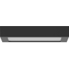 Mexen LDSS LED-Deckenleuchte 22 x 22 cm, 18W, Kalt - 6500K, 1440 lm, schwarz - L213-022-1865-70