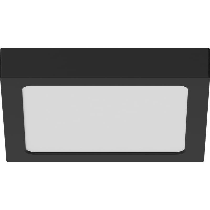 Mexen LDSS LED-Deckenleuchte 22 x 22 cm, 18W, Kalt - 6500K, 1440 lm, schwarz - L213-022-1865-70