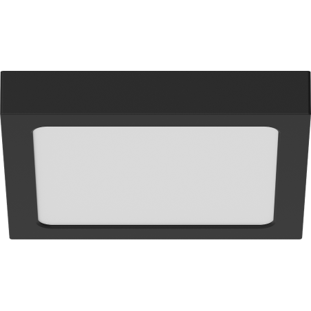 Mexen LDSS LED-Deckenleuchte 22 x 22 cm, 18W, Kalt - 6500K, 1440 lm, schwarz - L213-022-1865-70