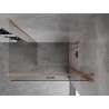 Mexen Mist-F Faltbare Duschkabine rechts 100 x 75 cm, transparent, gebürstetes Kupfer - 8A6T-100-075-65-00-P