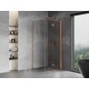 Mexen Mist-F faltbare Duschkabine rechts 90 x 90 cm, transparent, gebürstetes Kupfer - 8A6T-090-090-65-00-P
