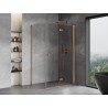 Mexen Mist-F Klappbare Duschkabine rechts 85 x 95 cm, transparent, gebürstetes Kupfer - 8A6T-085-095-65-00-P