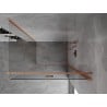 Mexen Mist-F klappbare Duschkabine rechts 90 x 95 cm, transparent, gebürstetes Kupfer - 8A6T-090-095-65-00-P