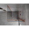 Mexen Mist-F Duschkabine faltbar rechts 110 x 110 cm, transparent, gebürstetes Kupfer - 8A6T-110-110-65-00-P