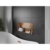 Mexen X-Wall-NR Nischenregal ohne Flansch 75 x 30 cm, gebürstetes Kupfer - 19C1753010