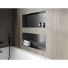 Mexen X-Wall-NR Nischenregal ohne Flansch 75 x 30 cm, gebürstetes Gun Gray - 19E1753010