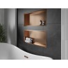 Mexen X-Wall-R Nischenregal mit Flansch 75 x 30 cm, gebürstetes Kupfer - 19C0753010