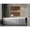 Mexen X-Wall-R Nischenregal mit Flansch 75 x 30 cm, gebürstetes Kupfer - 19C0753010