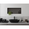 Mexen X-Wall-R Nischenregal mit Flansch 75 x 30 cm, gebürstetes Gun Gray - 19E0753010