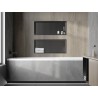 Mexen X-Wall-R Nischenregal mit Flansch 75 x 30 cm, gebürstetes Gun Gray - 19E0753010