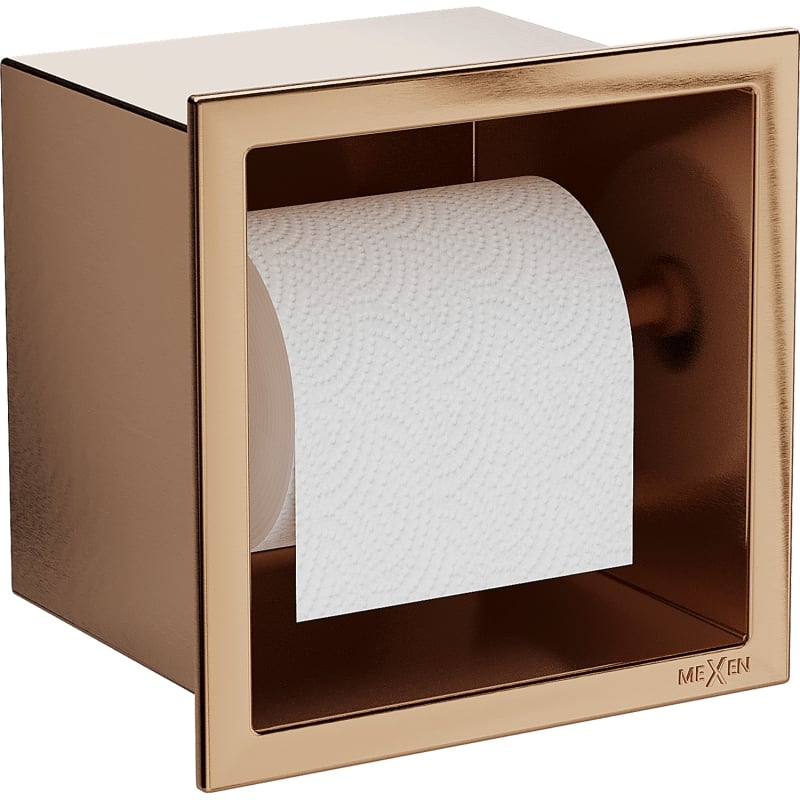Mexen X-Wall-P Toilettenpapierhalter, gebürstetes Kupfer - 19C3