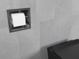 Mexen X-Wall-P Toilettenpapierhalter, gebürstetes Gun Grey - 19E3