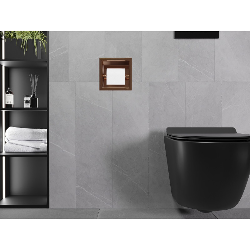 Mexen X-Wall-P Toilettenpapierhalter, gebürstetes Kupfer - 19C3