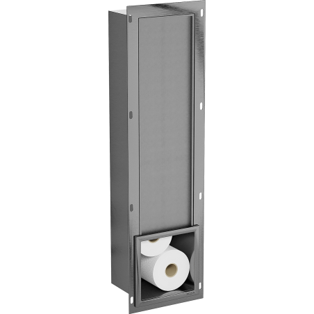 Mexen X-Wall-B Toilettenpapiermagazin, gebürstetes Gun Gray - 19E5