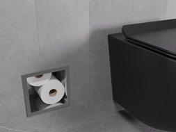 Mexen X-Wall-B Toilettenpapiermagazin, gebürstetes Gun Gray - 19E5
