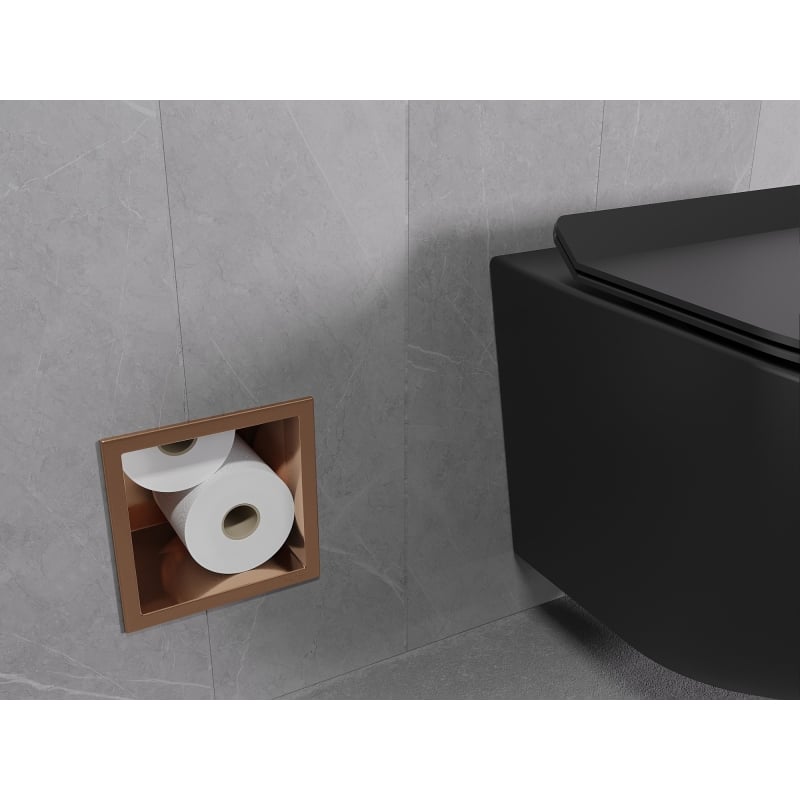Mexen X-Wall-B Toilettenpapierhalter, gebürstetes Kupfer - 19C5