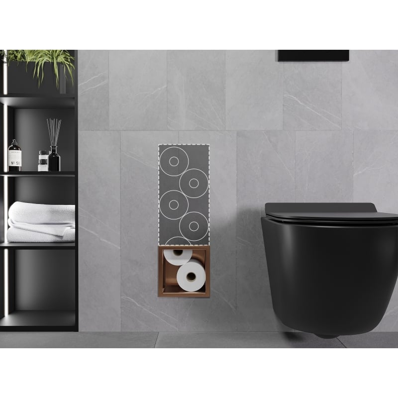 Mexen X-Wall-B Toilettenpapierhalter, gebürstetes Kupfer - 19C5