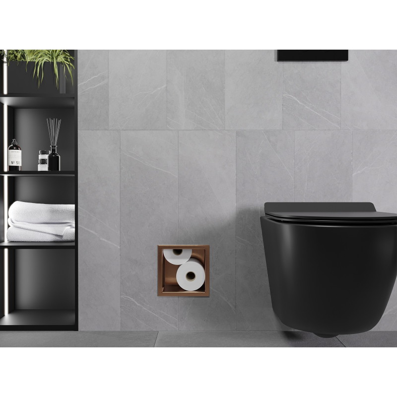 Mexen X-Wall-B Toilettenpapierhalter, gebürstetes Kupfer - 19C5