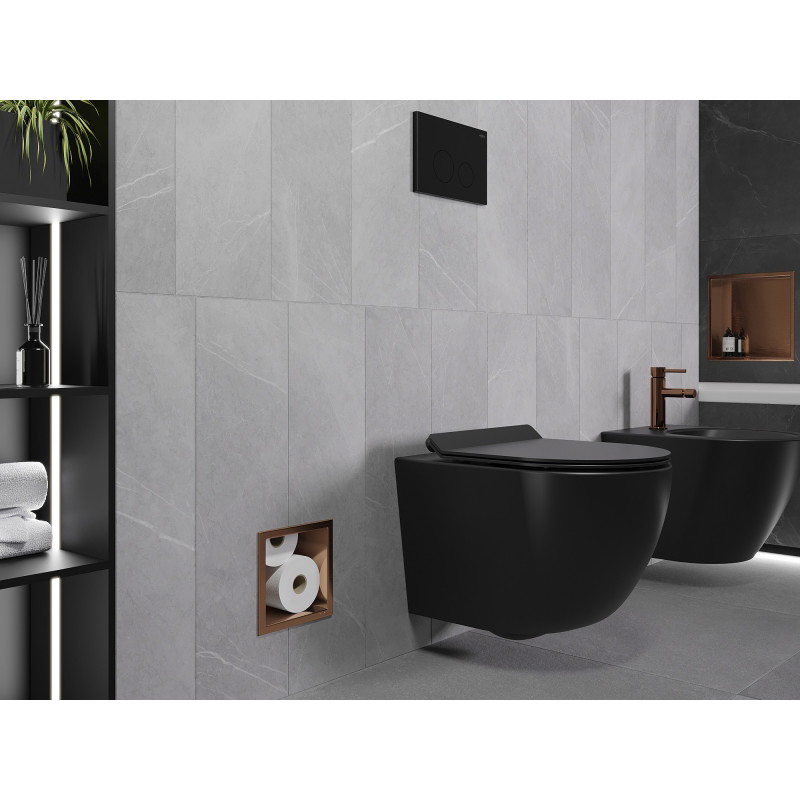 Mexen X-Wall-B Toilettenpapierhalter, gebürstetes Kupfer - 19C5