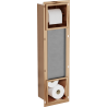 Mexen X-Wall-BP Toilettenpapierhalter mit Magazin, gebürstetes Kupfer - 19C4