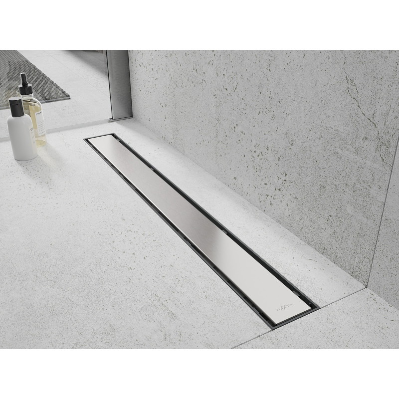 Mexen Flat Abs Flache ABS-Duschrinne 2-in-1 60 cm, Inox - 1069060