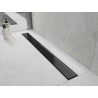 Mexen Flat MGB Duschrinnenablauf 70 cm, schwarzes Glas - 1026070-15