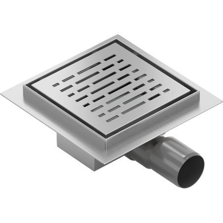 Mexen Flat-Q M01 quadratische Bodeneinlauf 15 x 15 cm, Inox - 1010315