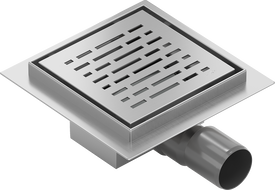 Mexen Flat-Q M01 quadratische Bodeneinlauf 15 x 15 cm, Inox - 1010315