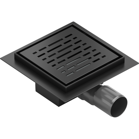 Mexen Flat-Q M01 quadratische Bodeneinlass 12 x 12 cm, schwarz - 1710312