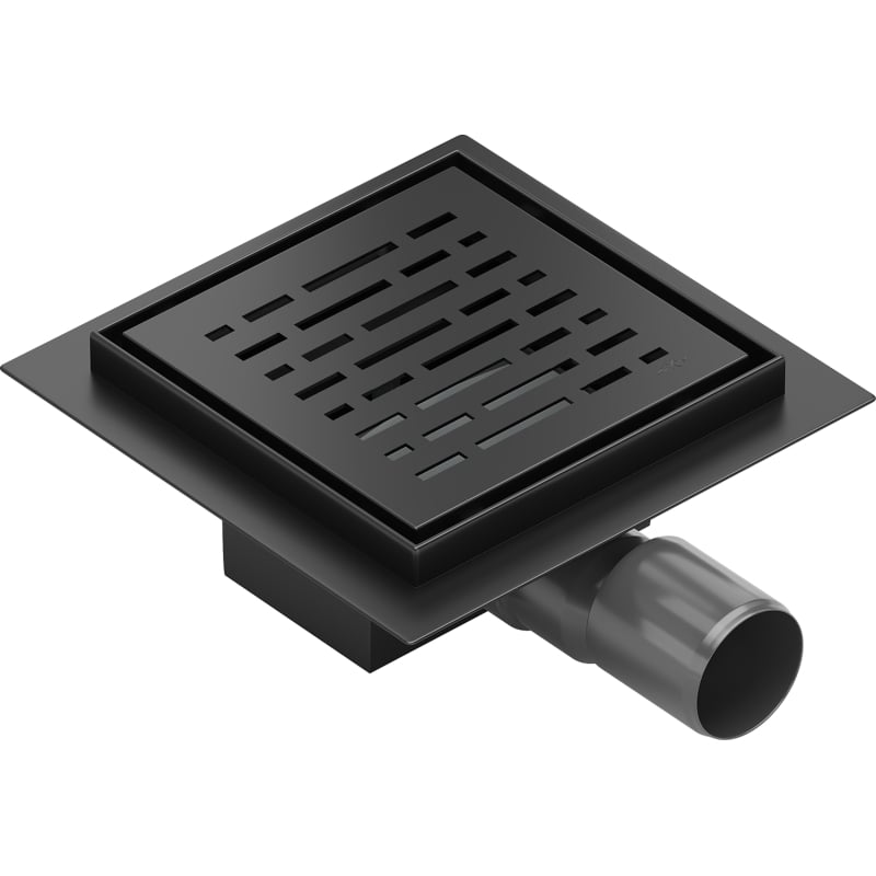 Mexen Flat-Q M01 quadratischer Bodenablauf 15 x 15 cm, schwarz - 1710315