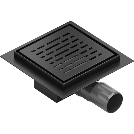 Mexen Flat-Q M01 quadratischer Bodenablauf 15 x 15 cm, schwarz - 1710315