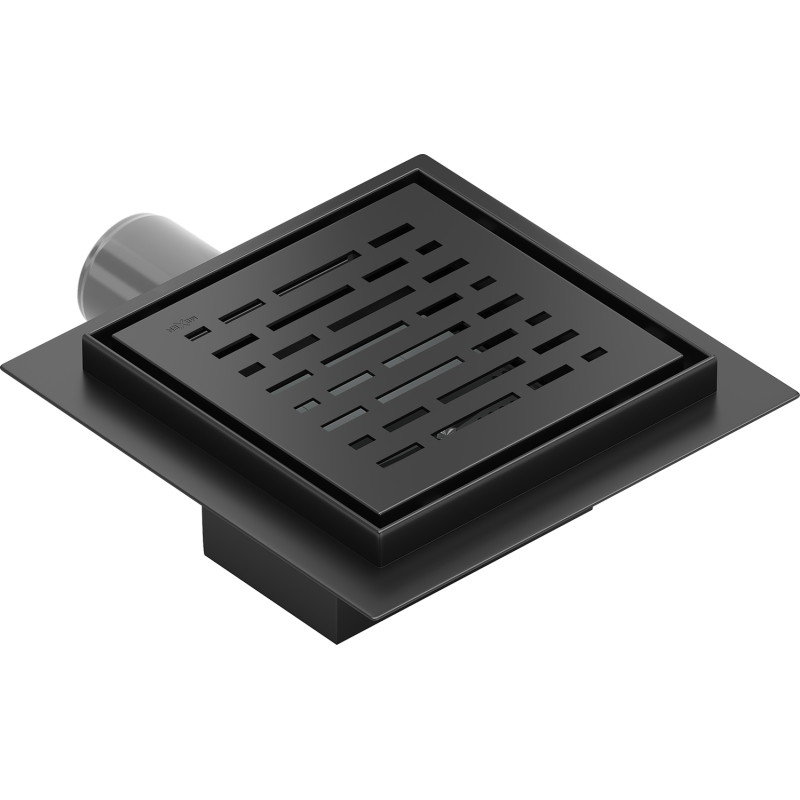 Mexen Flat-Q M01 quadratischer Bodenablauf 15 x 15 cm, schwarz - 1710315