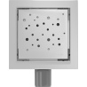 Mexen Flat-Q M12 quadratischer Bodeneinlauf 12 x 12 cm, Inox - 1010412