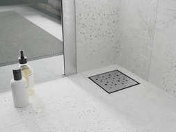 Mexen Flat-Q M12 quadratischer Bodeneinlauf 12 x 12 cm, Inox - 1010412