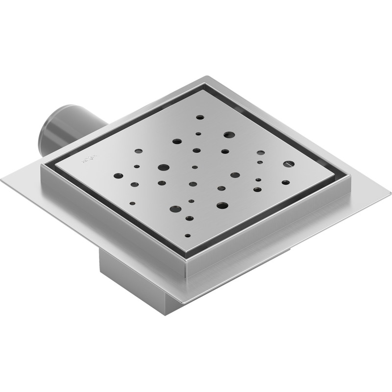 Mexen Flat-Q M12 quadratischer Bodeneinlauf 15 x 15 cm, Inox - 1010415