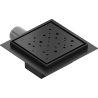 Mexen Flat-Q M12 Bodenablauf quadratisch 12 x 12 cm, schwarz - 1710412